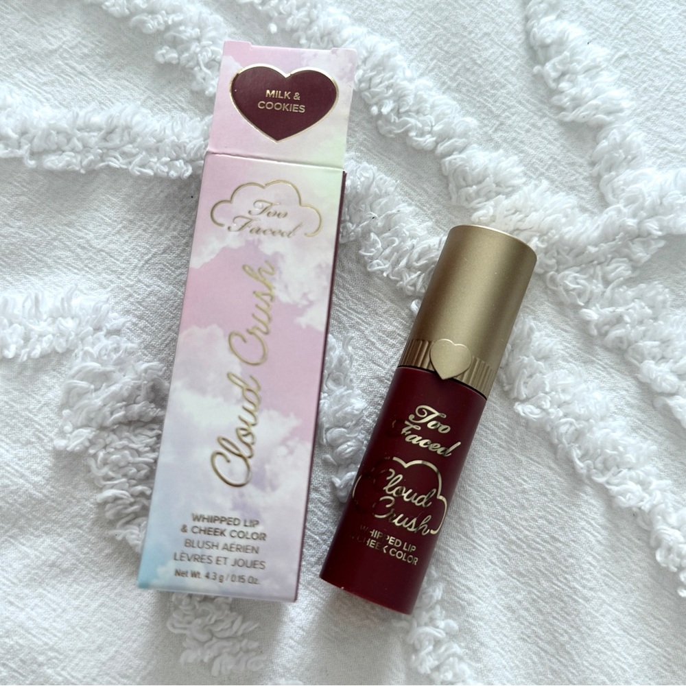 Too Faced Cloud Crush Whipped Lip & Cheek Color - Milk & Cookies